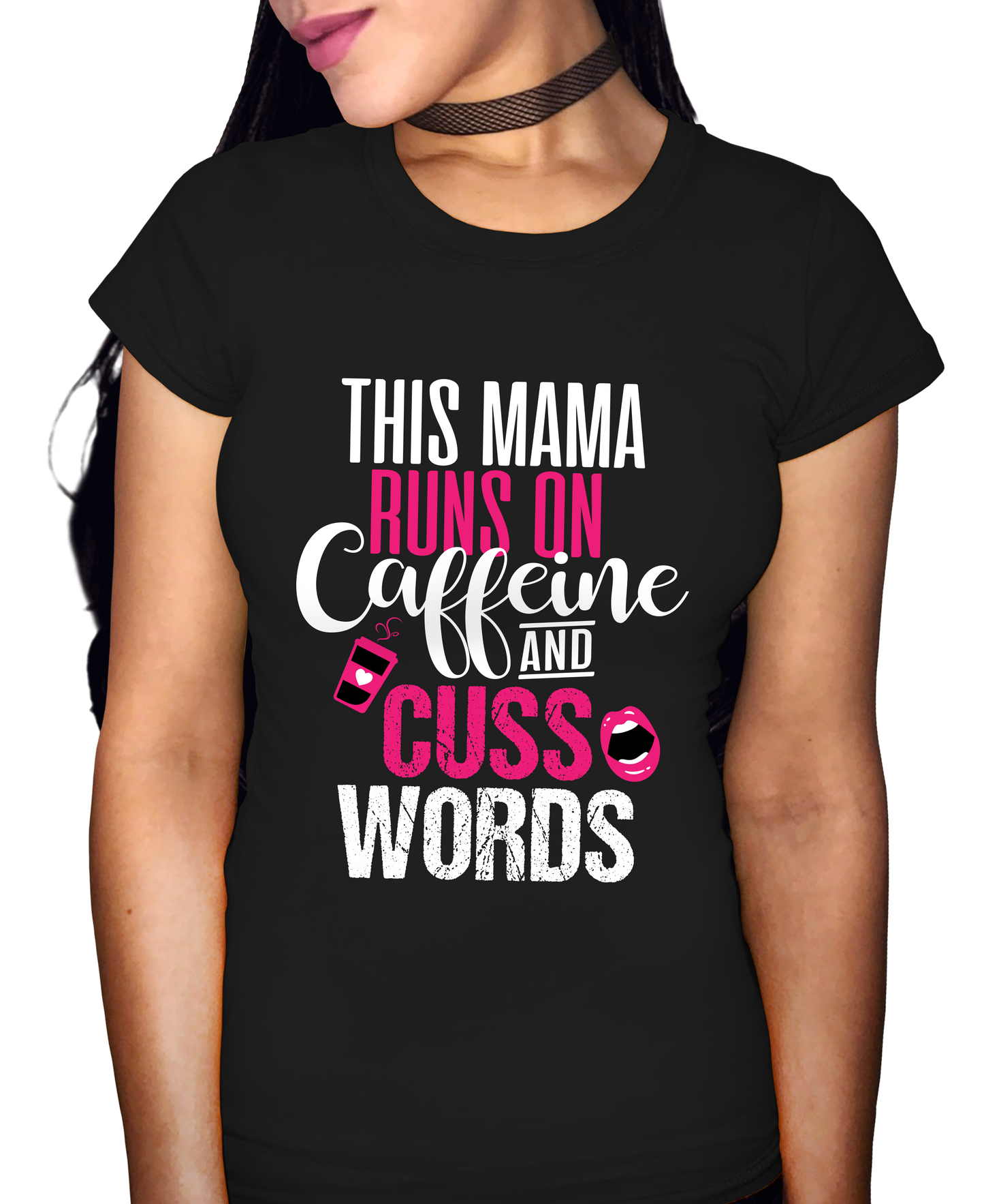 Caffeine & Cuss Words Adult Short Sleeve Tee