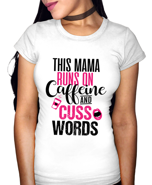 Caffeine & Cuss Words Adult Short Sleeve Tee