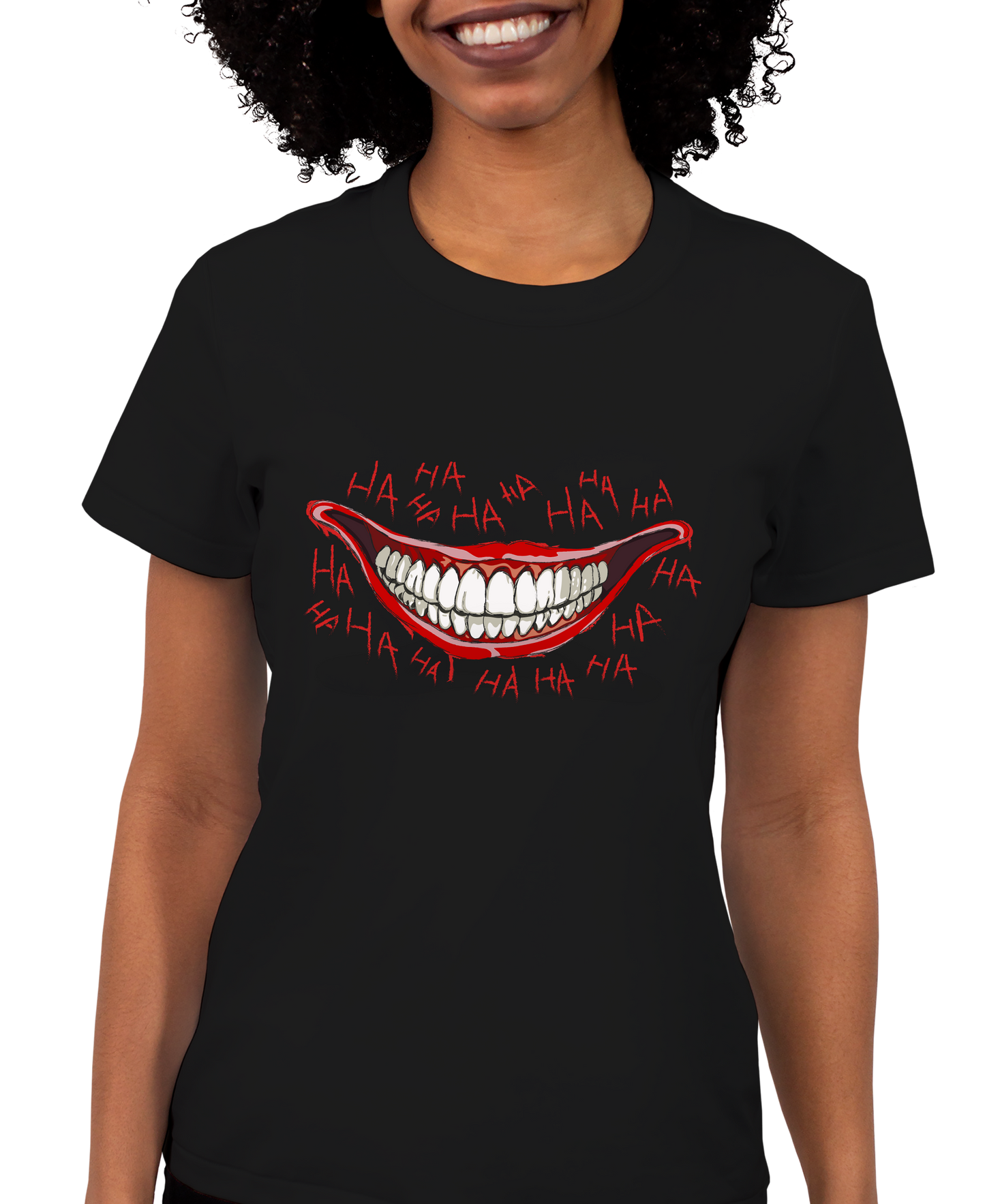 Creepy Clown Smile Adult Short Sleeve Tee