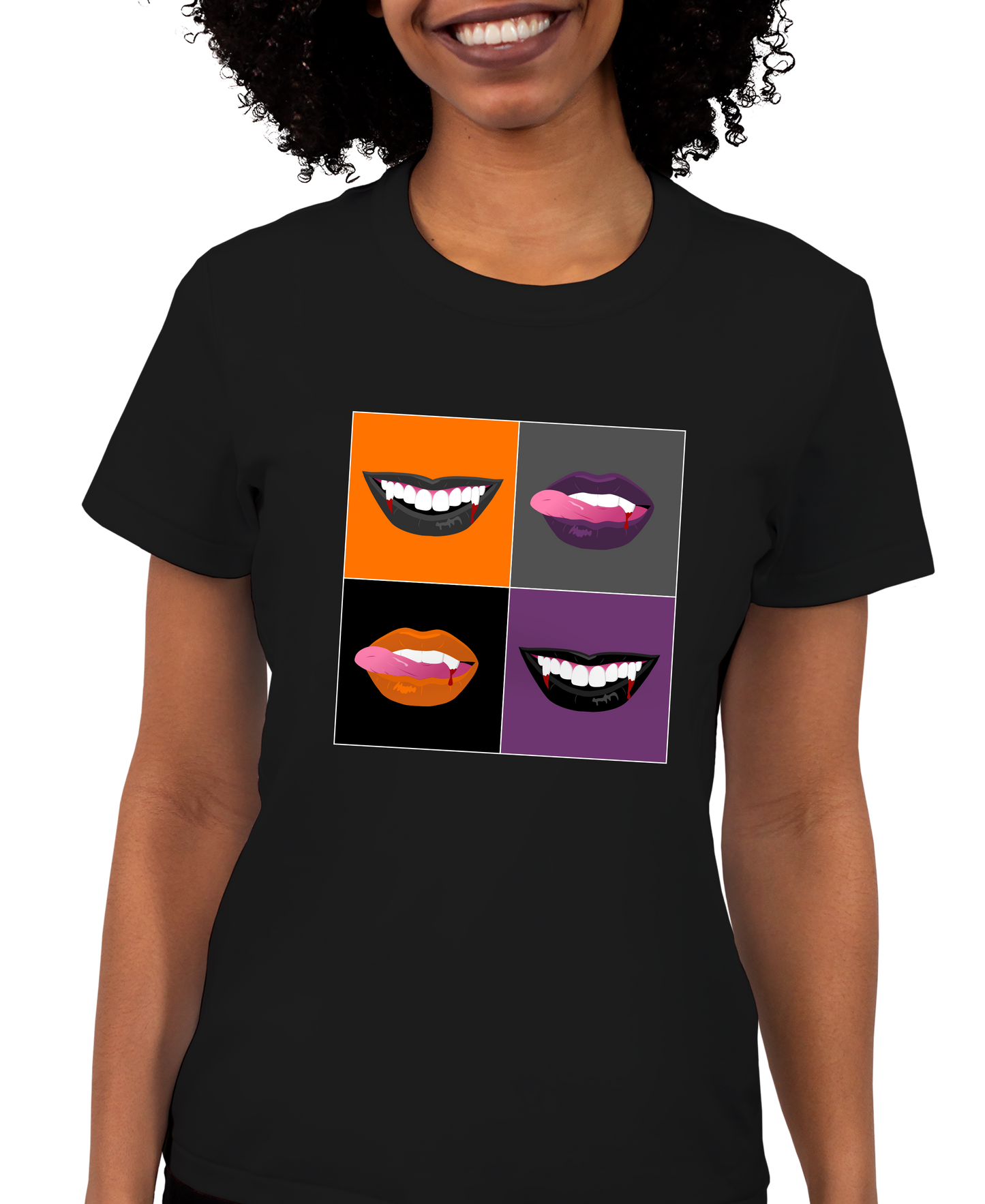 Vampire Lips Adult Short Sleeve Tee