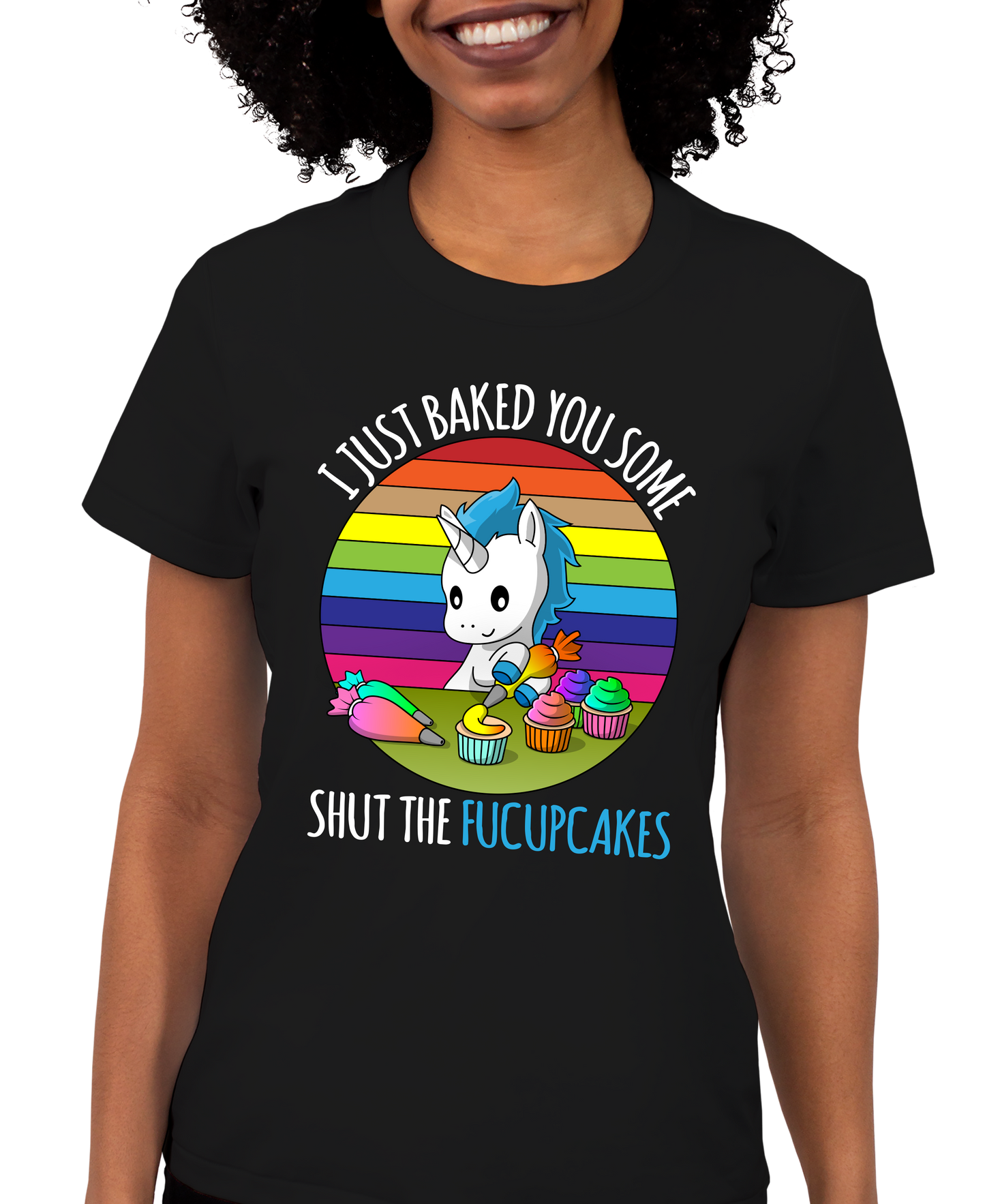 Shut The Fucupcakes Adult Short Sleeve Tee