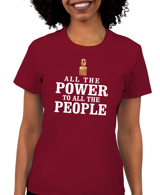 All The Power To All The People Adult Short Sleeve Tee