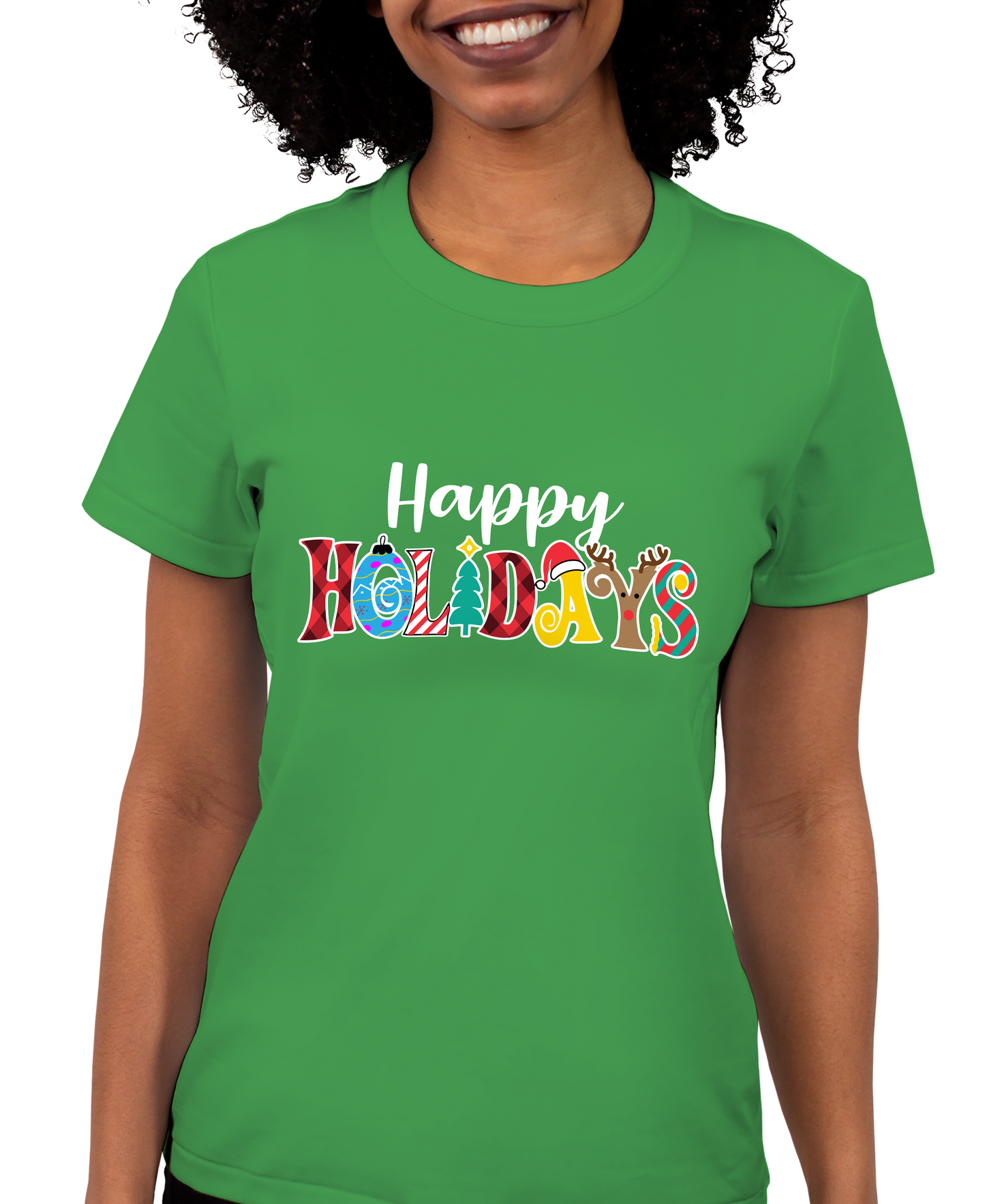 Happy Holidays Adult Short Sleeve Tee