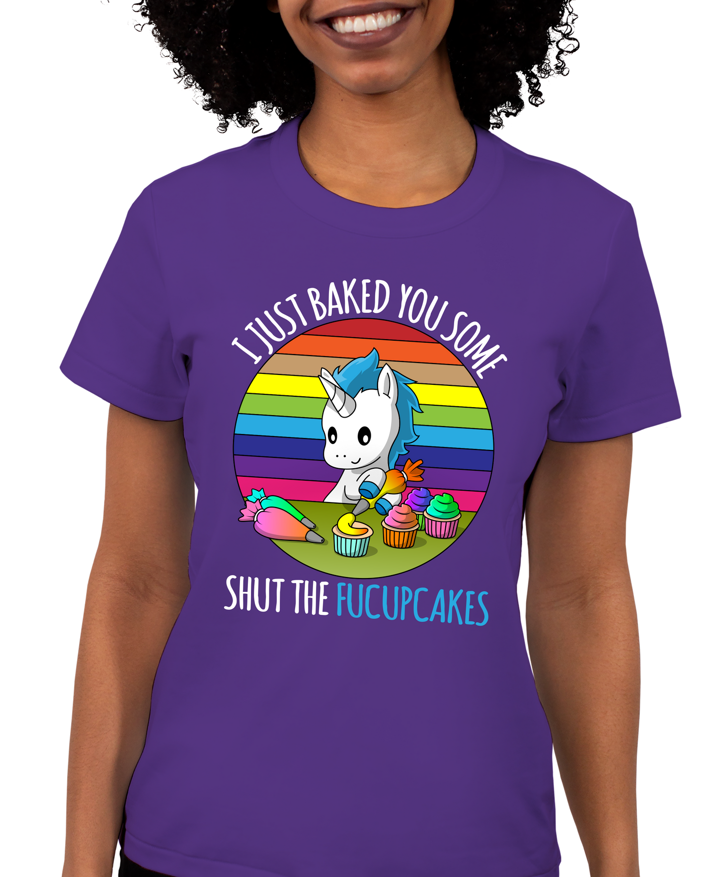 Shut The Fucupcakes Adult Short Sleeve Tee