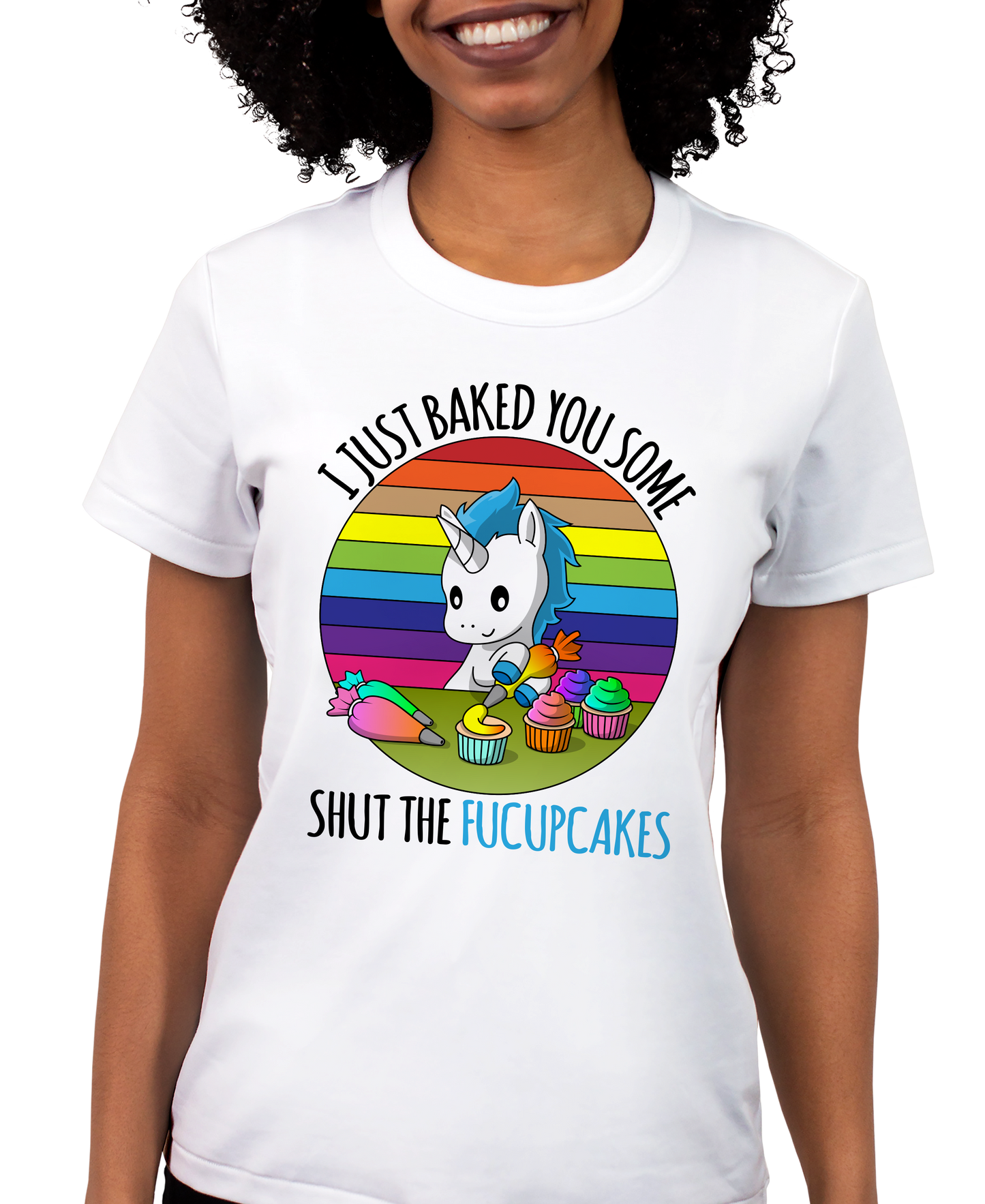 Shut The Fucupcakes Adult Short Sleeve Tee