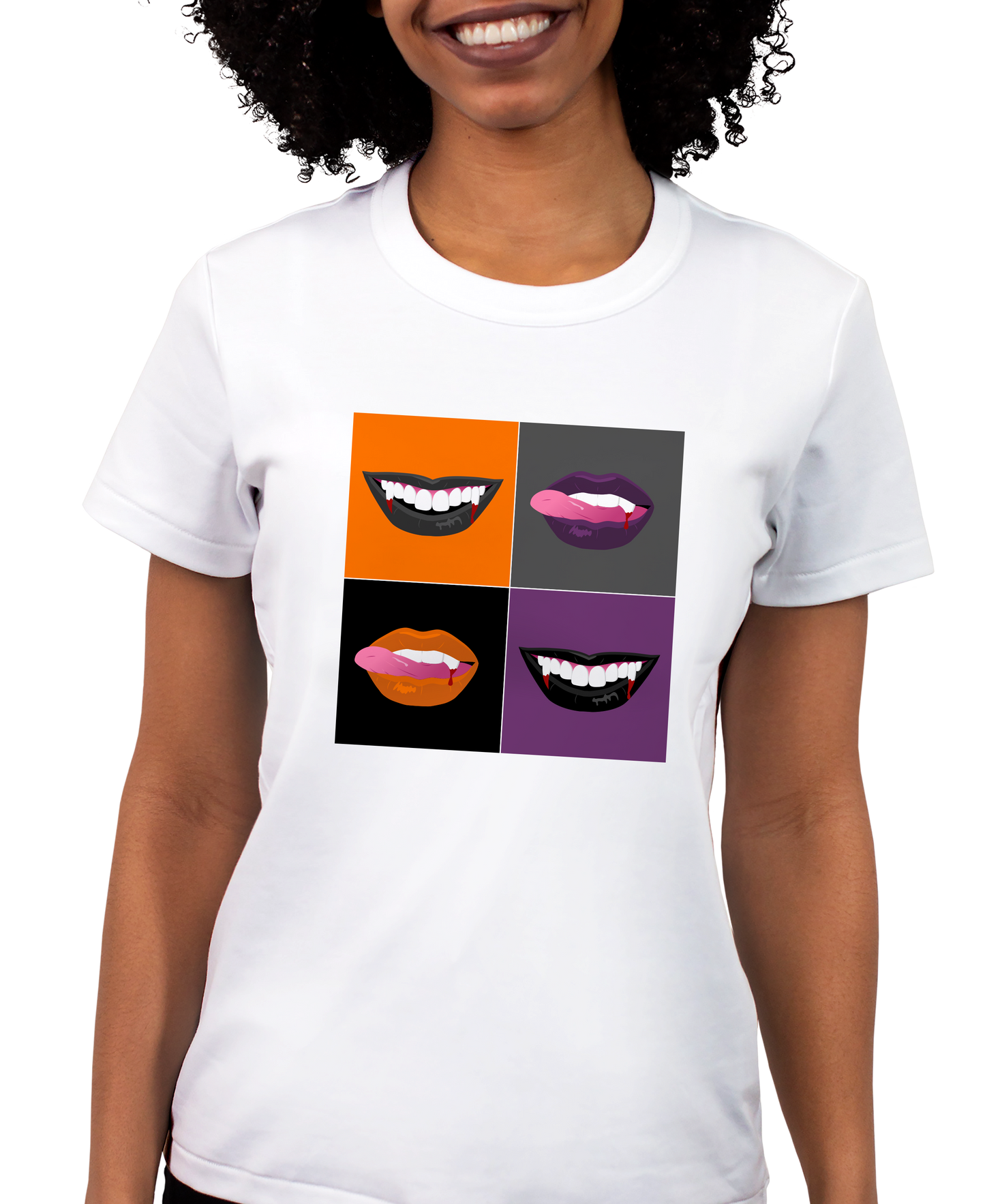 Vampire Lips Adult Short Sleeve Tee