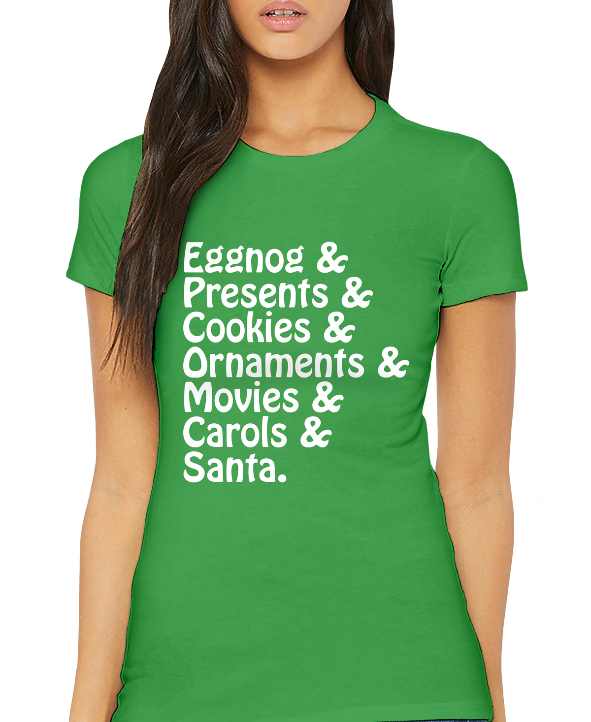 Eggnog Presents List Adult Short Sleeve Tee