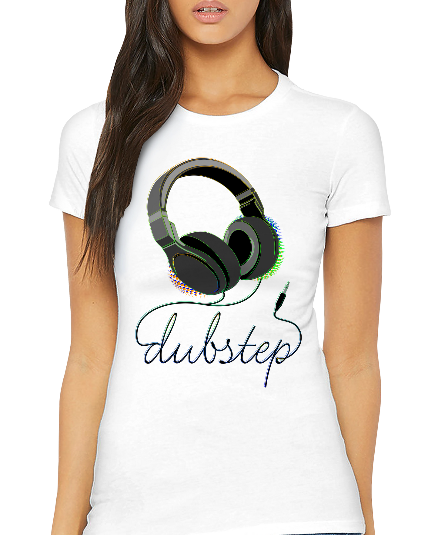 Dubstep Headphones Adult Short Sleeve Tee