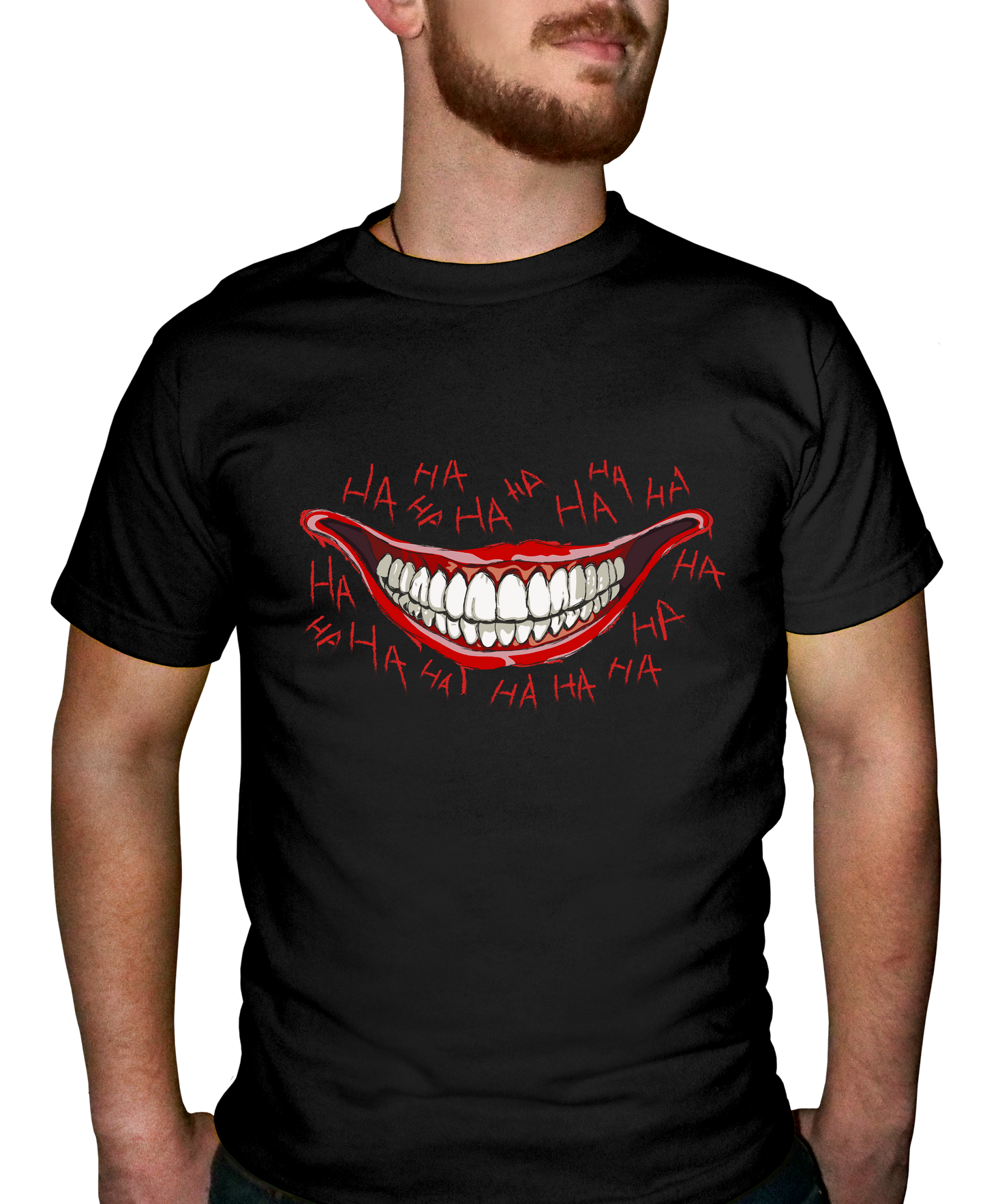 Creepy Clown Smile Adult Short Sleeve Tee