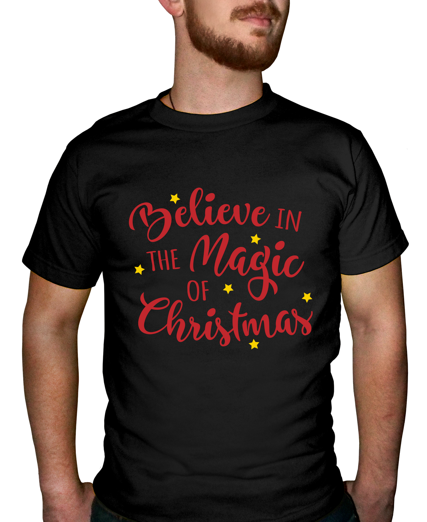 Believe In The Magic Of Christmas Adult Short Sleeve Tee