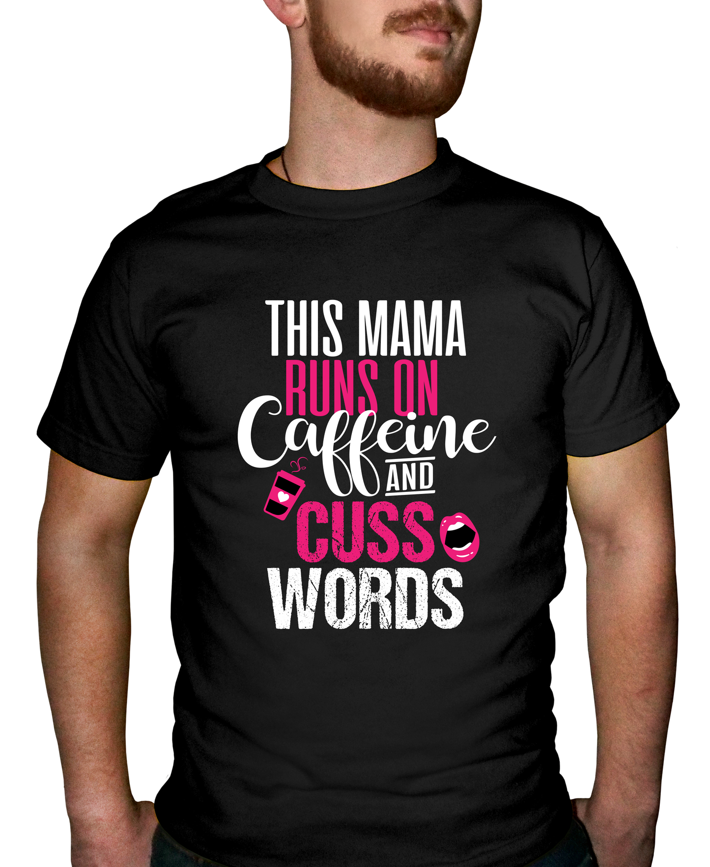 Caffeine & Cuss Words Adult Short Sleeve Tee