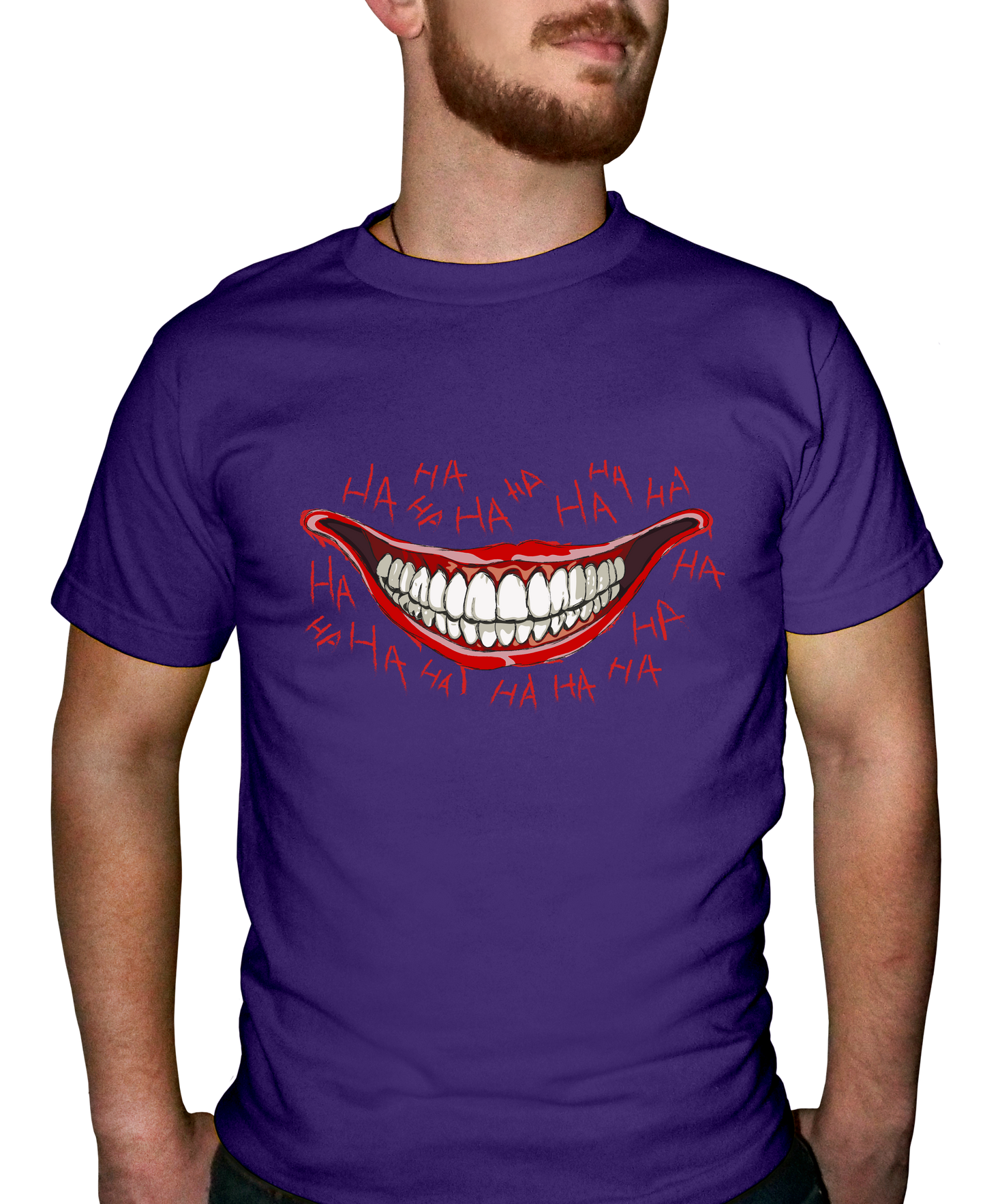 Creepy Clown Smile Adult Short Sleeve Tee