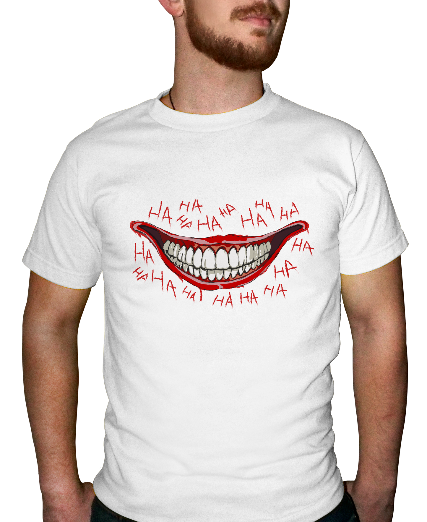 Creepy Clown Smile Adult Short Sleeve Tee