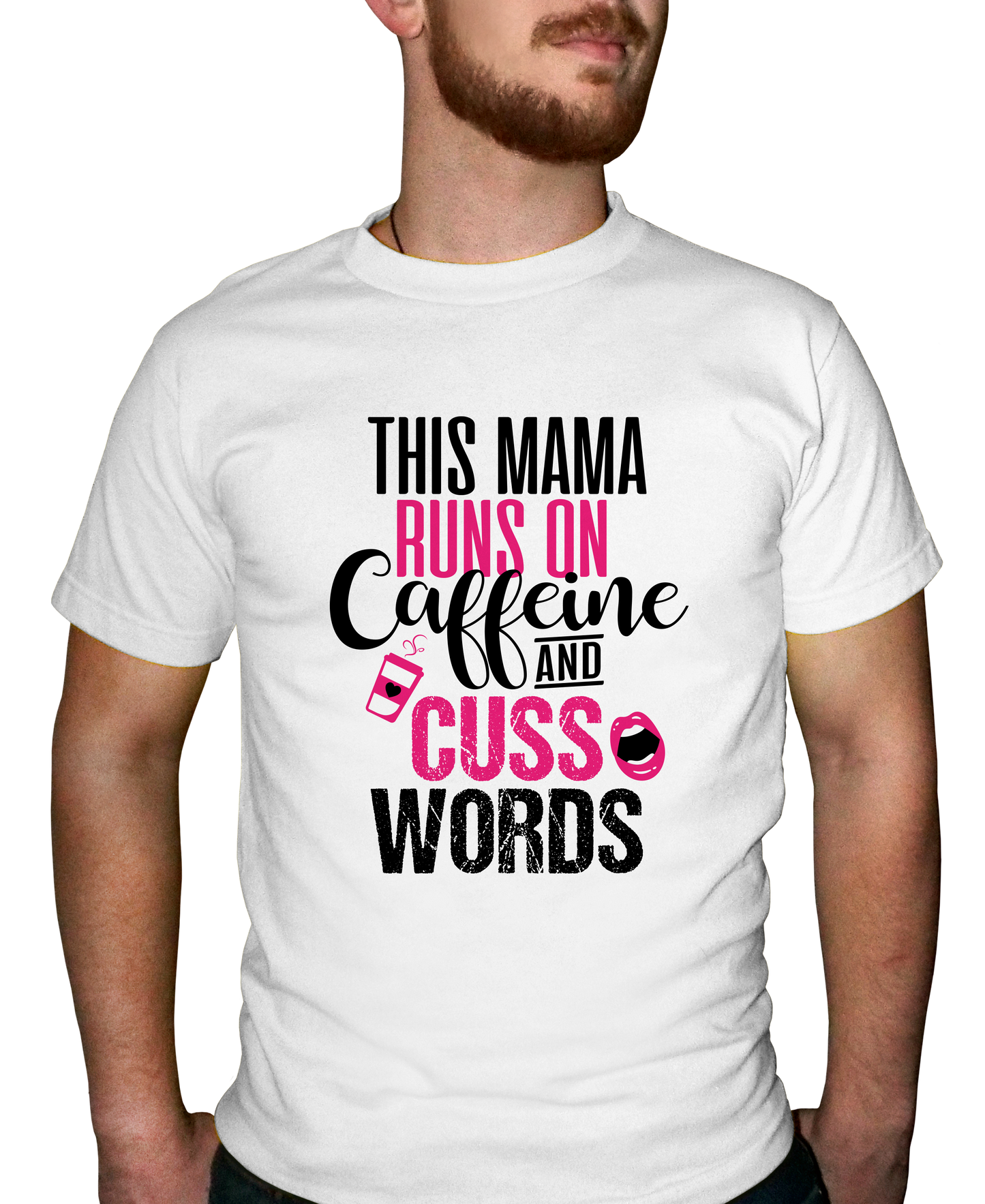 Caffeine & Cuss Words Adult Short Sleeve Tee