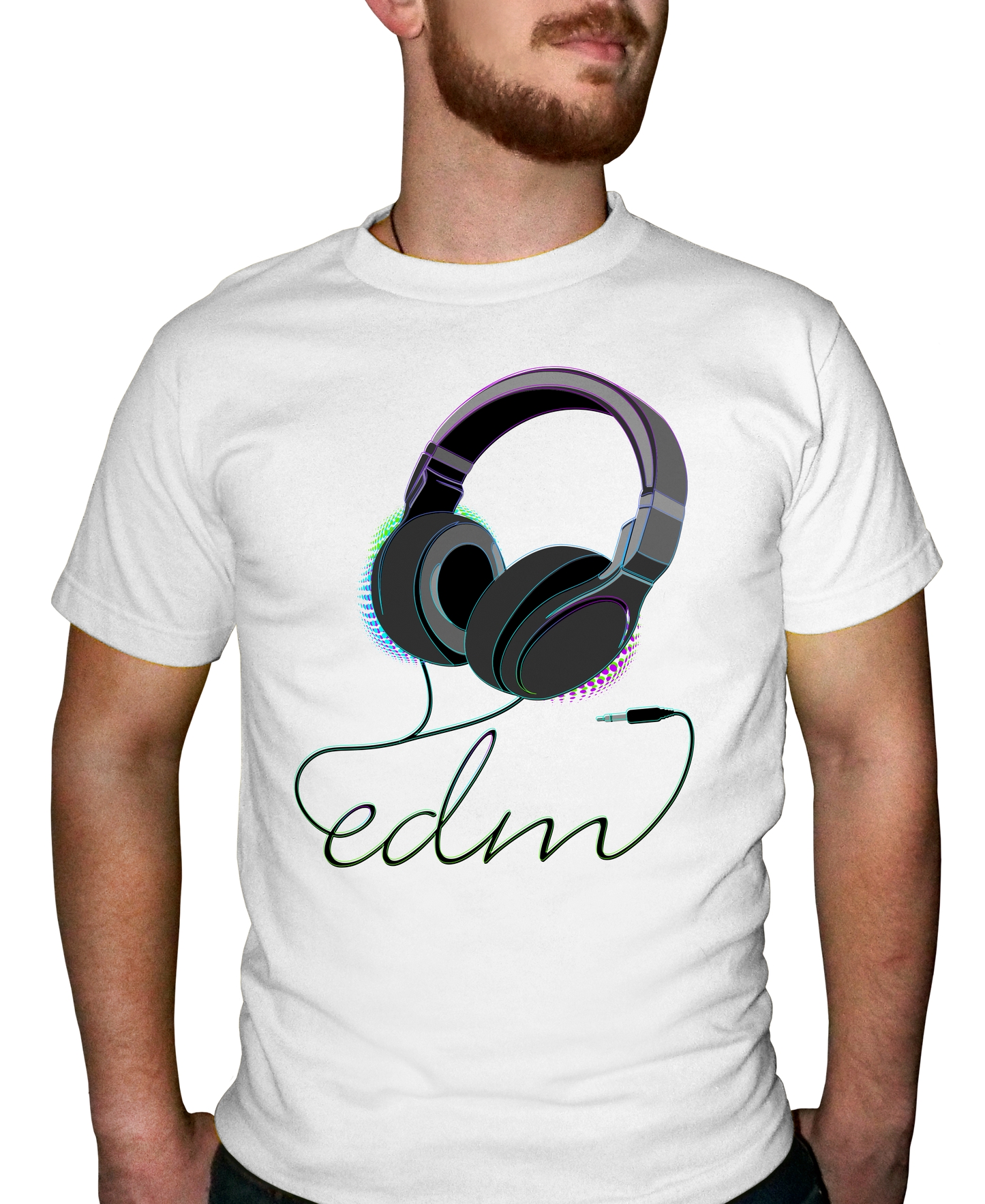 EDM Headphones Adult Short Sleeve Tee