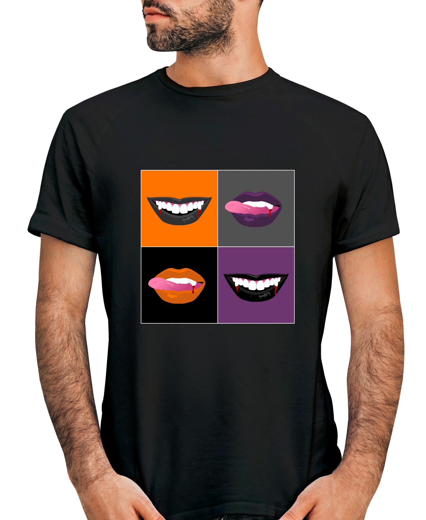 Vampire Lips Adult Short Sleeve Tee