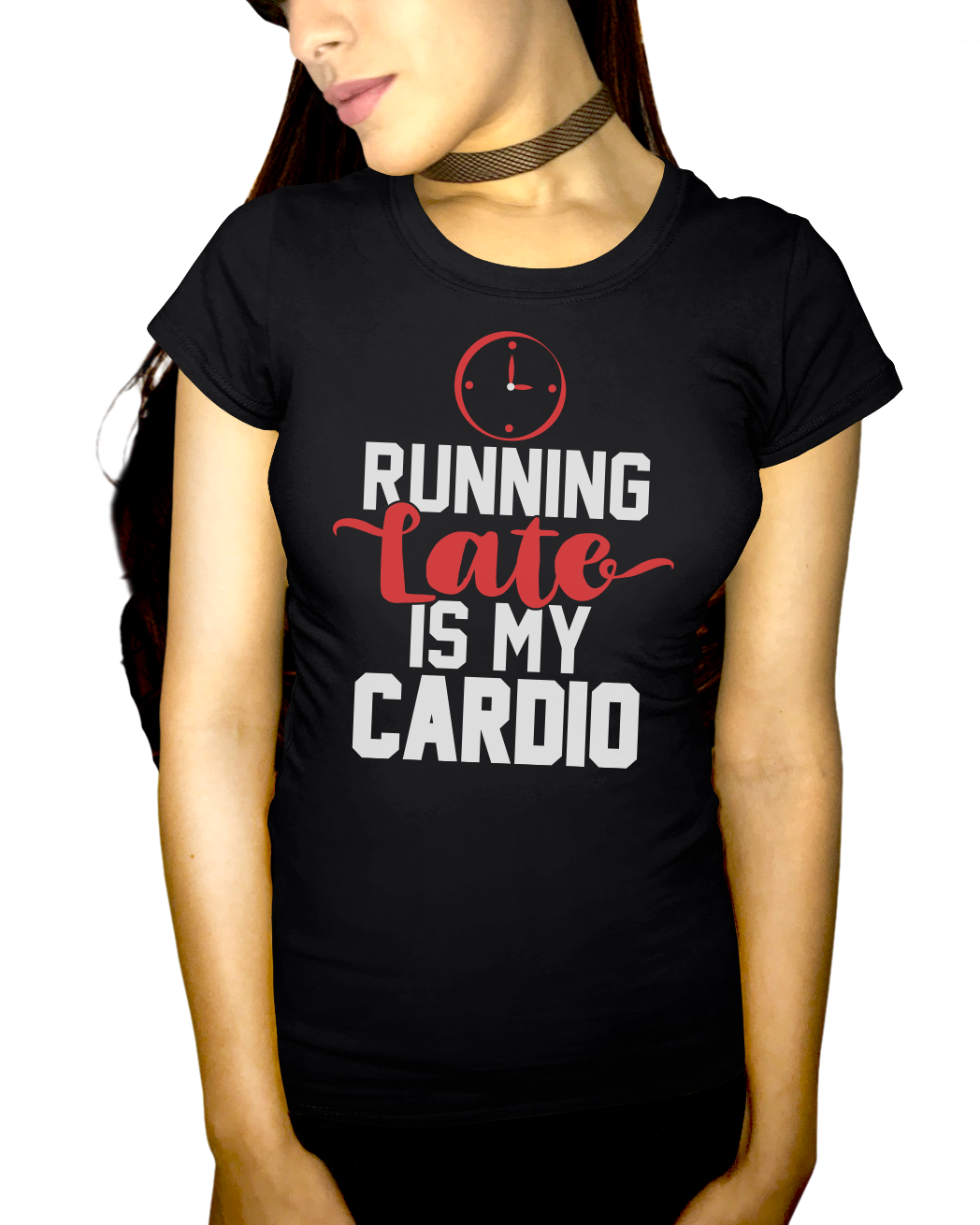 Running Late Is My Cardio Adult Short Sleeve Tee