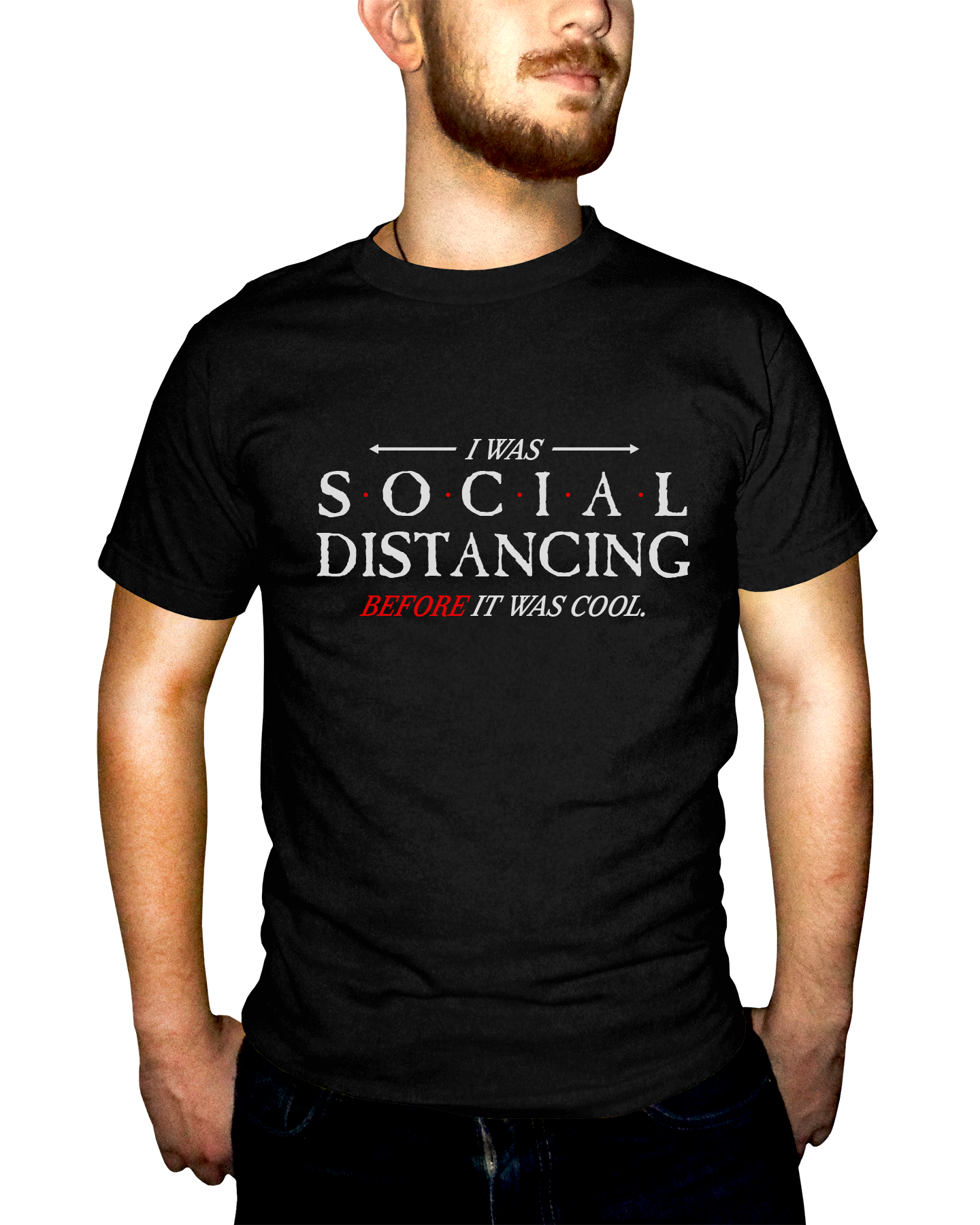 Social Distancing Before It Was Cool Adult Short Sleeve Tee