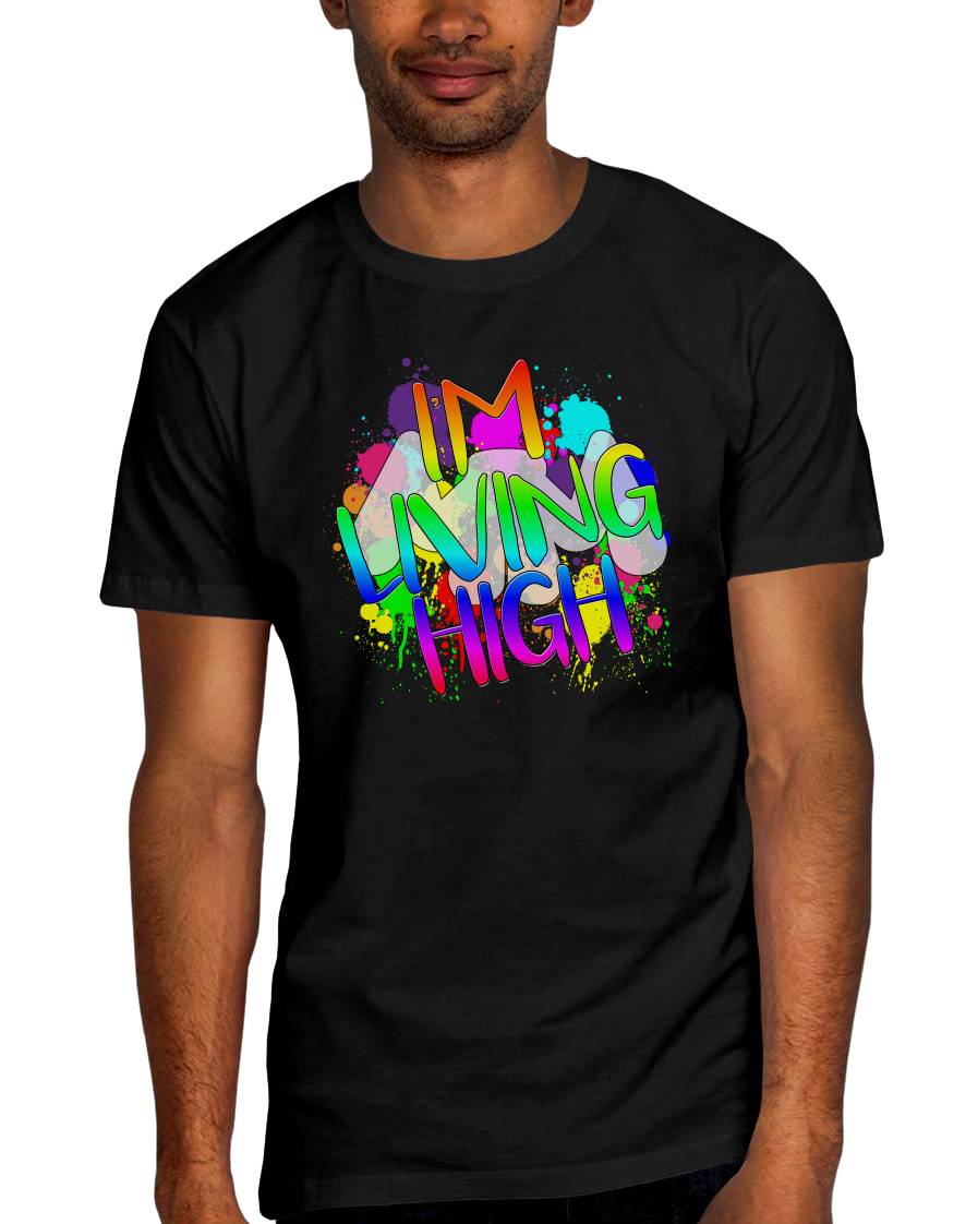 Unofficial Living High Adult Short Sleeve Tee