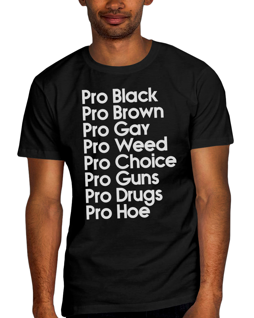 Pro Black Pro Brown List Adult Short Sleeve Tee