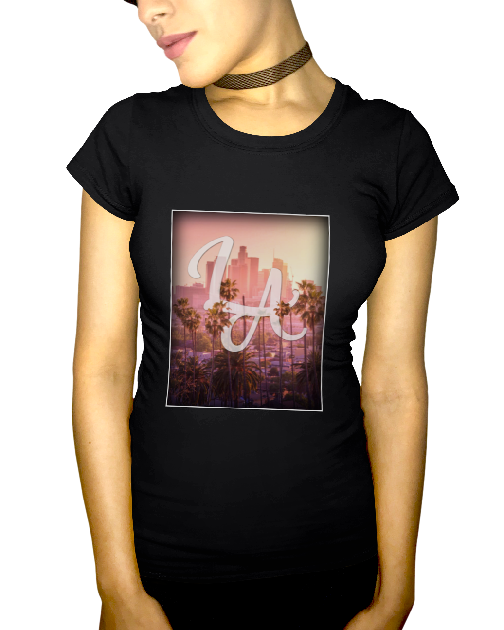LA City Skyline Adult Short Sleeve Tee