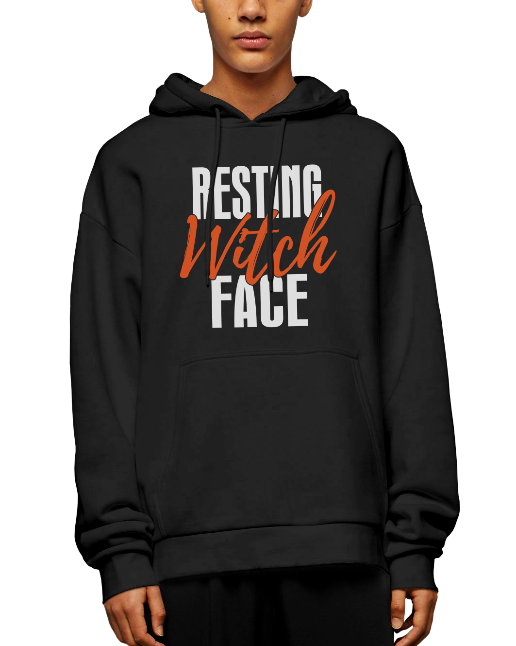 Resting Witch Face Adult Pullover Hoodie