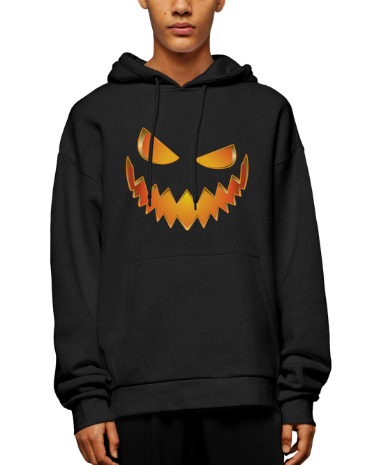 Scary Jack-O-Lantern Adult Pullover Hoodie