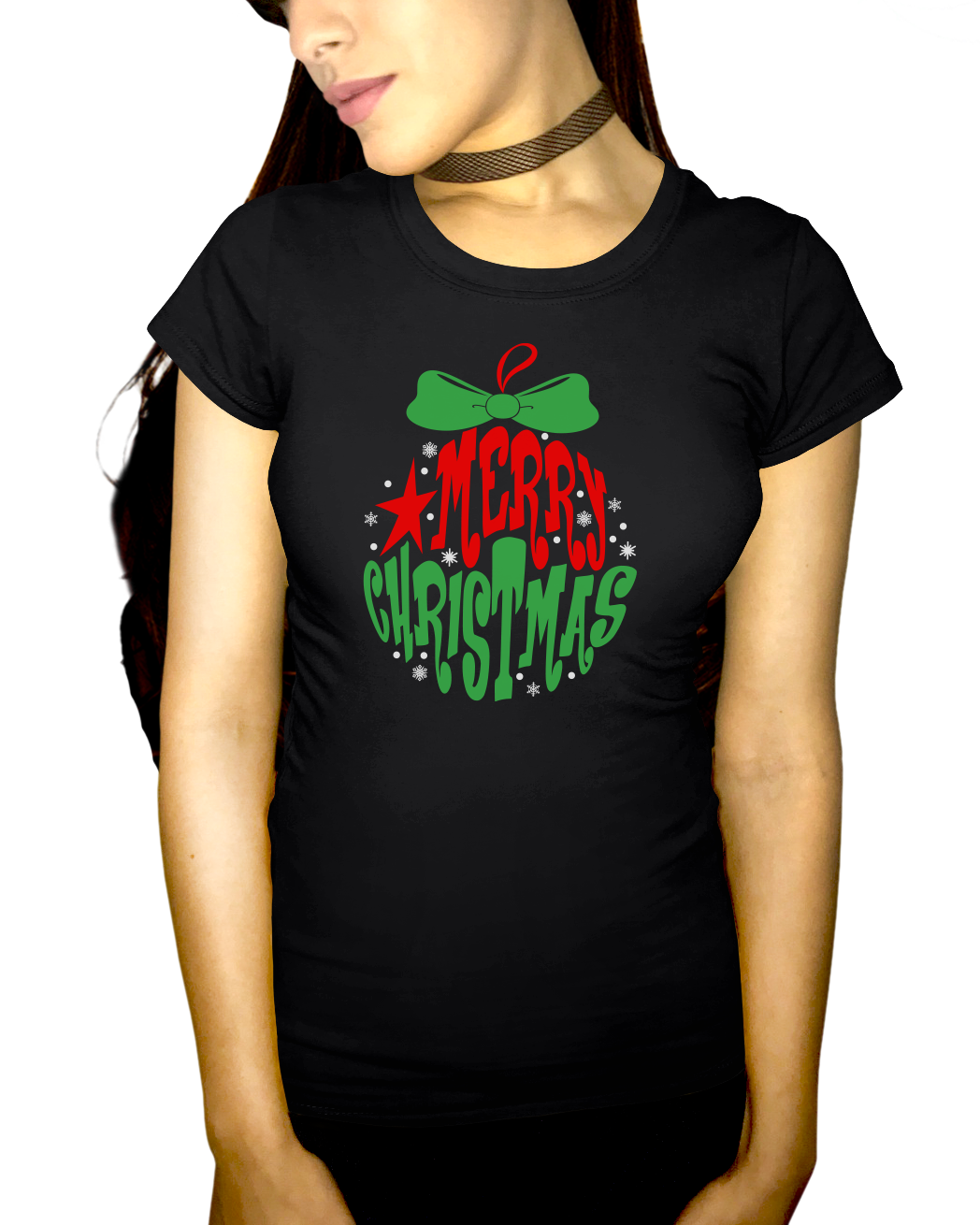 Merry Christmas Ornament Adult Short Sleeve Tee
