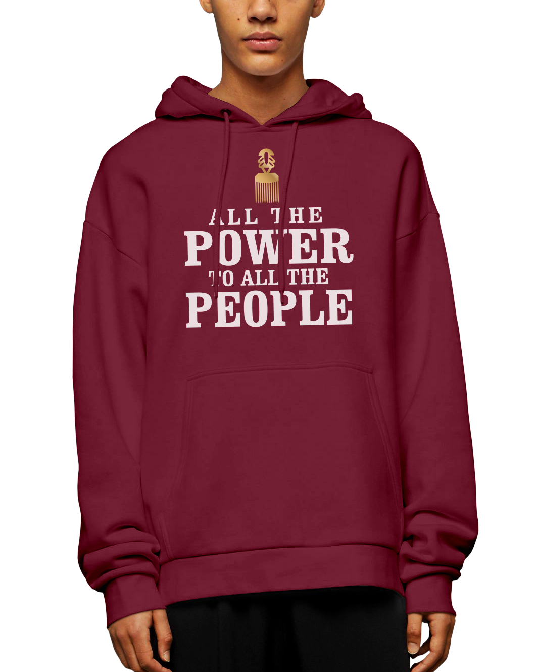 All The Power To All The People Adult Pullover Hoodie