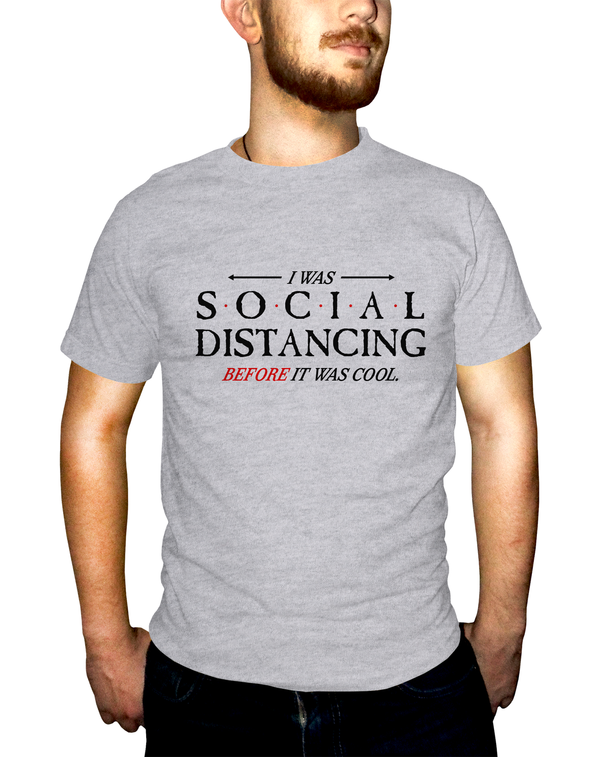 Social Distancing Before It Was Cool Adult Short Sleeve Tee