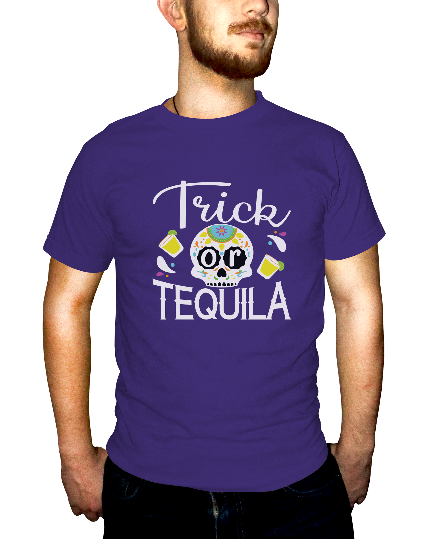 Trick Or Tequila Adult Short Sleeve Tee
