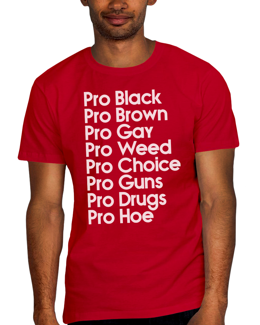 Pro Black Pro Brown List Adult Short Sleeve Tee