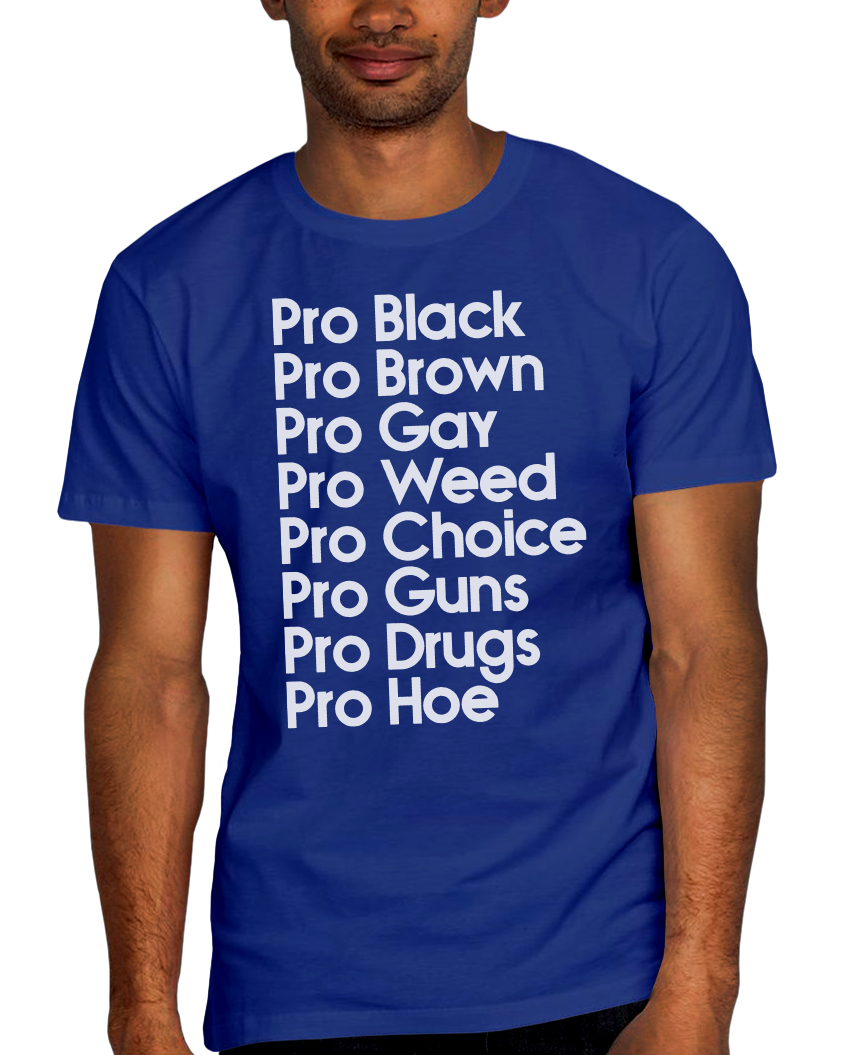 Pro Black Pro Brown List Adult Short Sleeve Tee