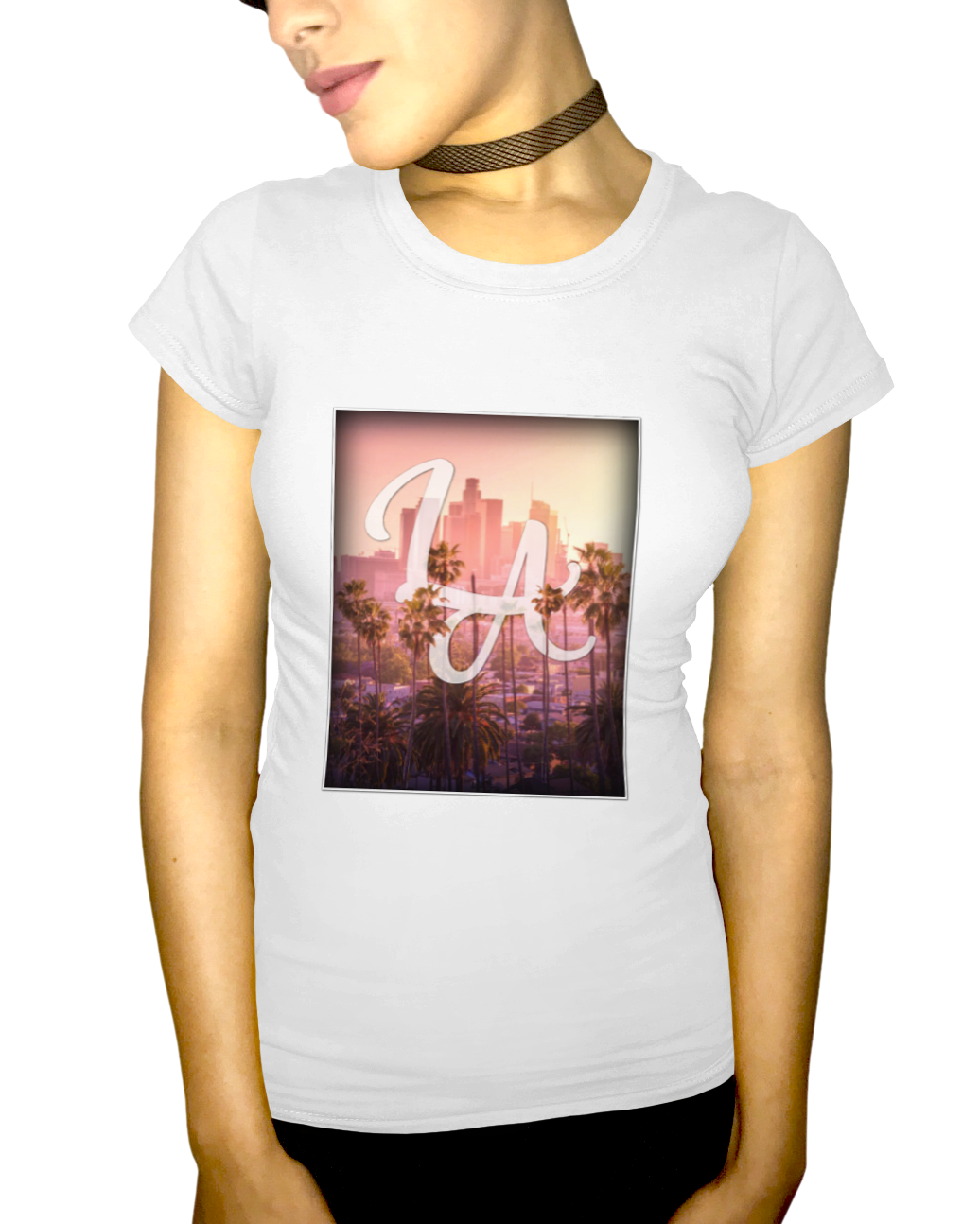 LA City Skyline Adult Short Sleeve Tee
