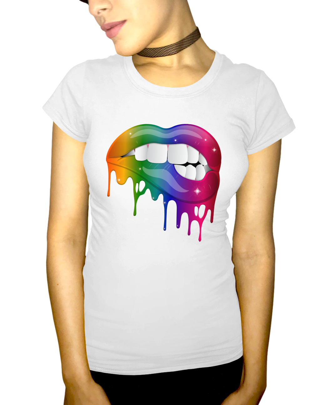 Lip Bite Adult Short Sleeve Tee