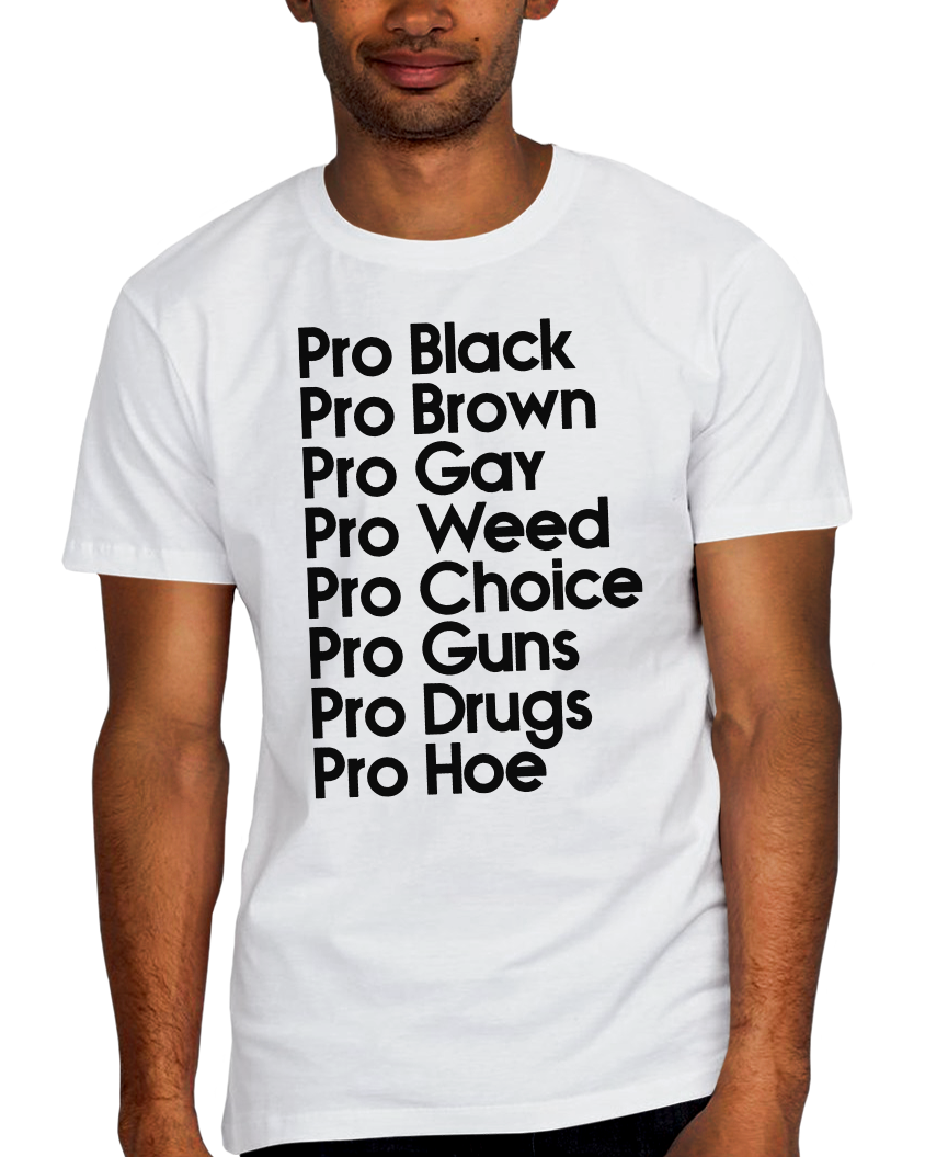 Pro Black Pro Brown List Adult Short Sleeve Tee