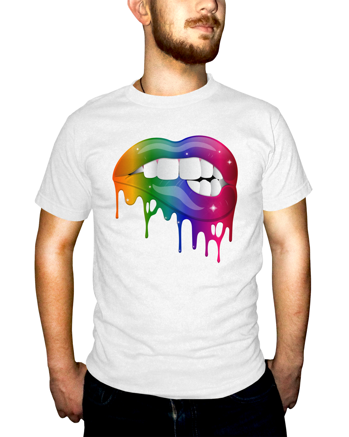Lip Bite Adult Short Sleeve Tee