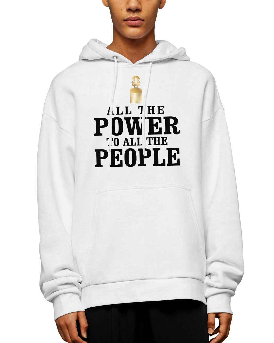 All The Power To All The People Adult Pullover Hoodie