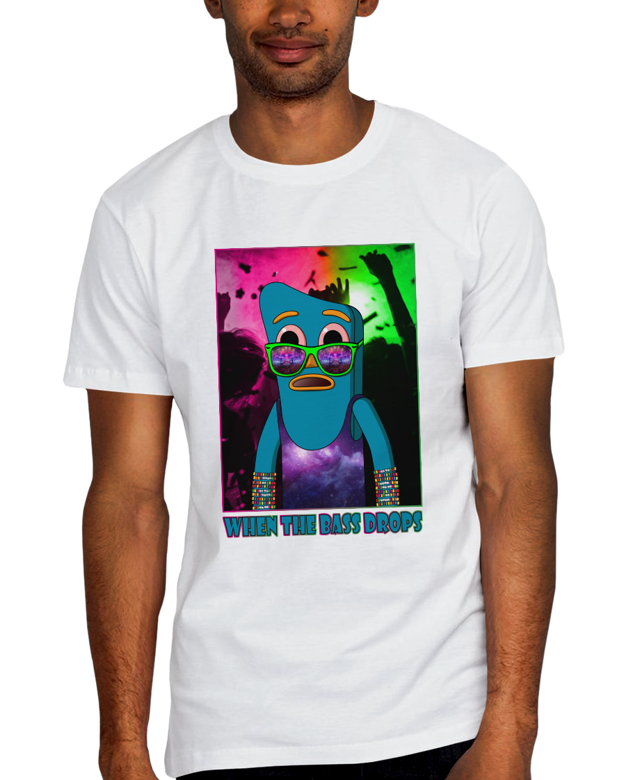 When The Bass Drops Adult Short Sleeve Tee