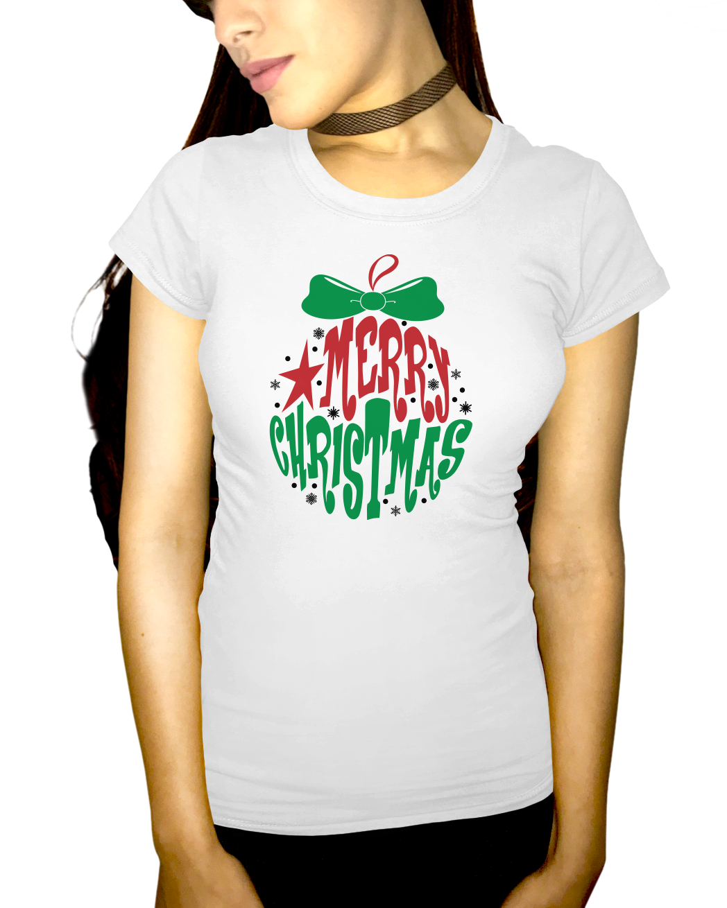 Merry Christmas Ornament Adult Short Sleeve Tee