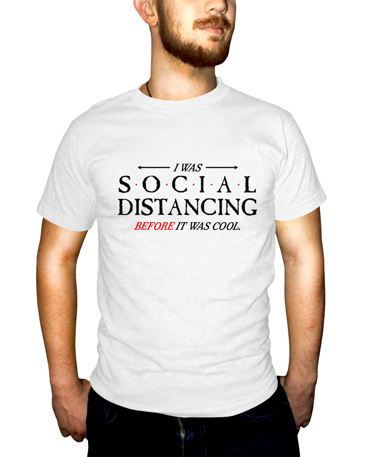 Social Distancing Before It Was Cool Adult Short Sleeve Tee