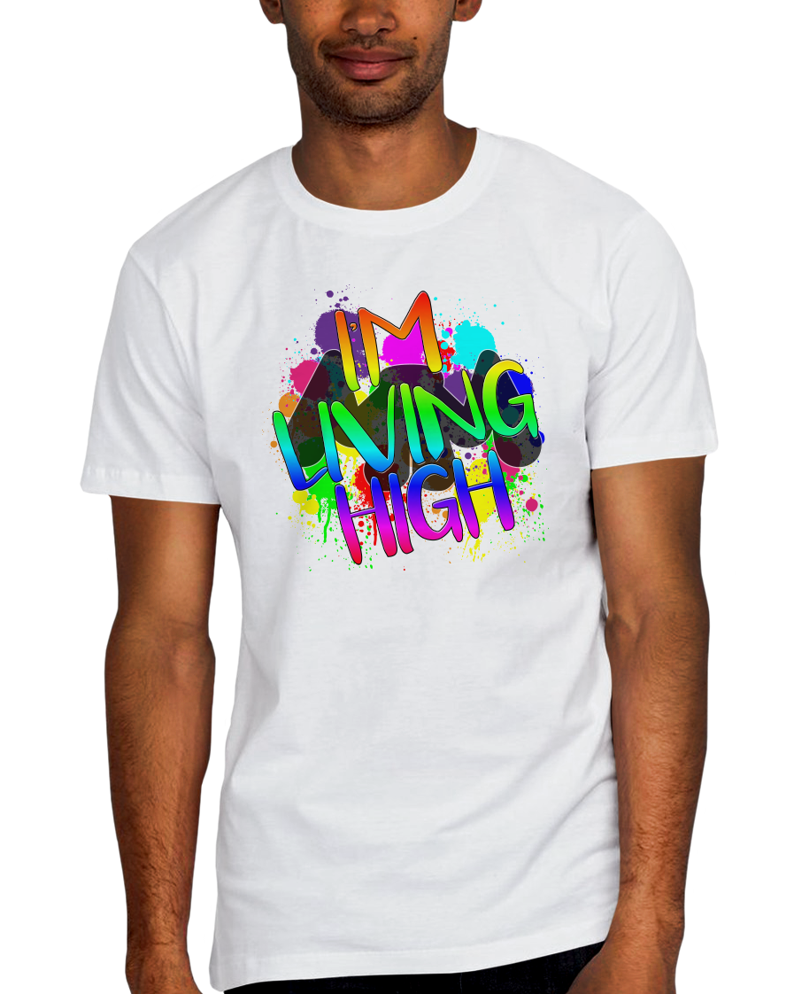 Unofficial Living High Adult Short Sleeve Tee