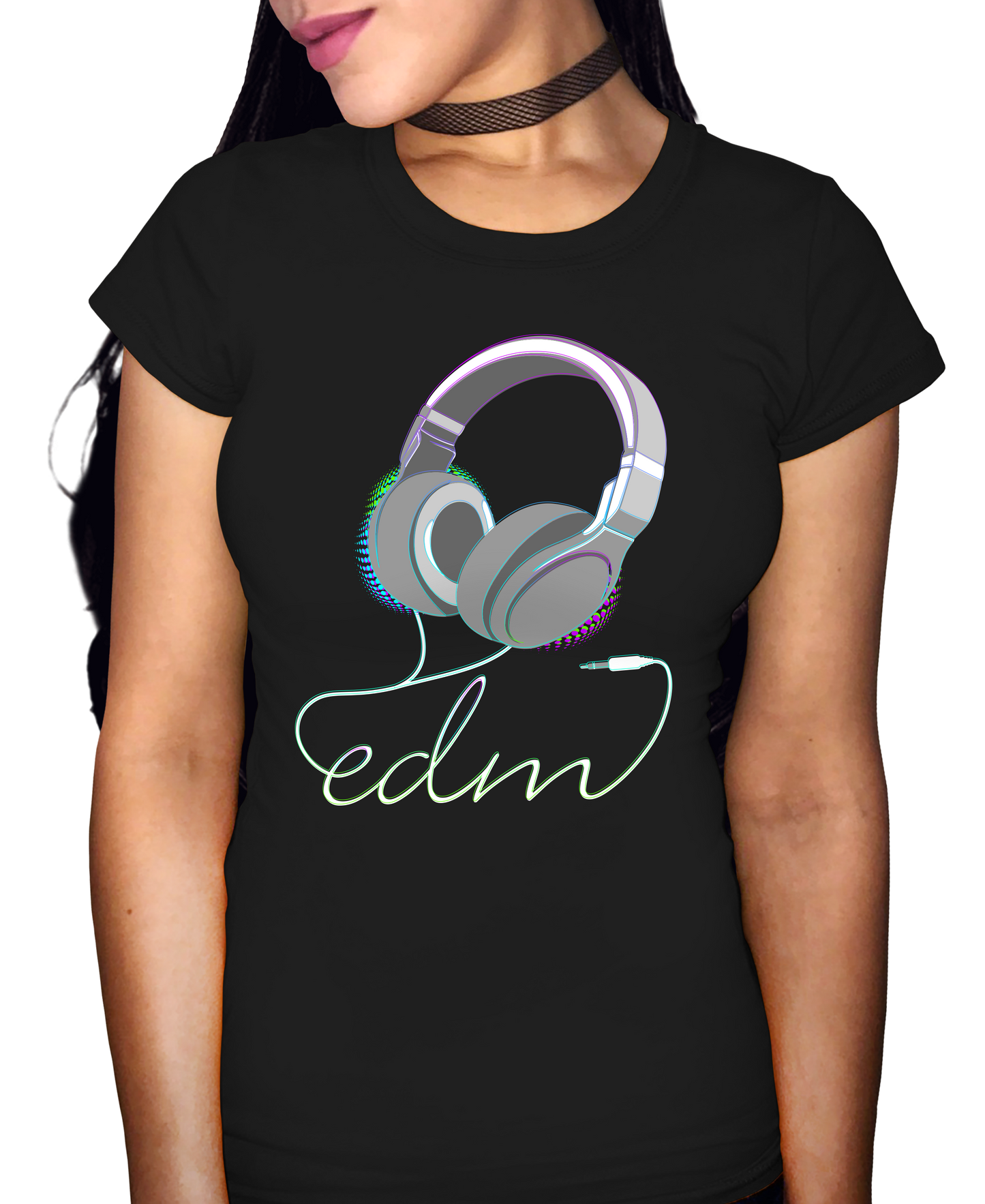 EDM Headphones Adult Short Sleeve Tee