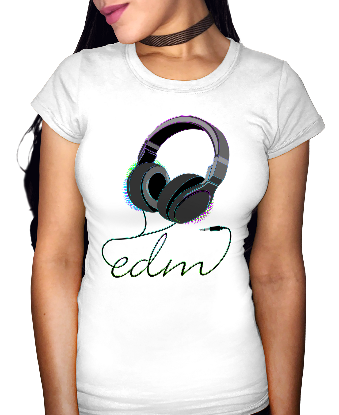 EDM Headphones Adult Short Sleeve Tee