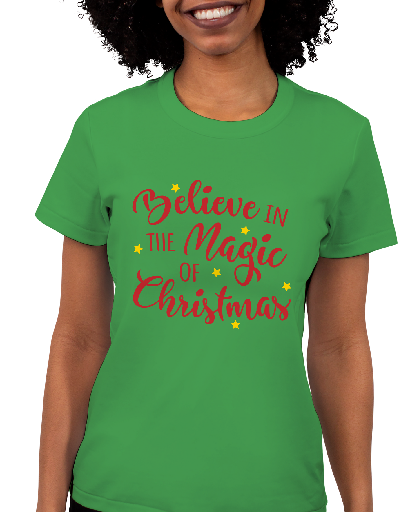 Believe In The Magic Of Christmas Adult Short Sleeve Tee