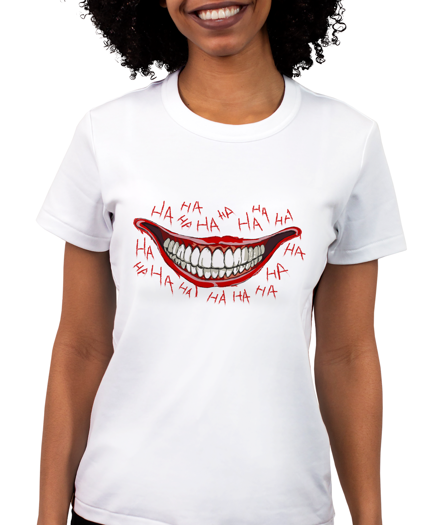 Creepy Clown Smile Adult Short Sleeve Tee