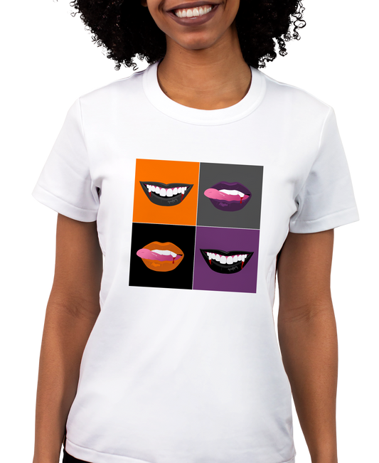 Vampire Lips Adult Short Sleeve Tee