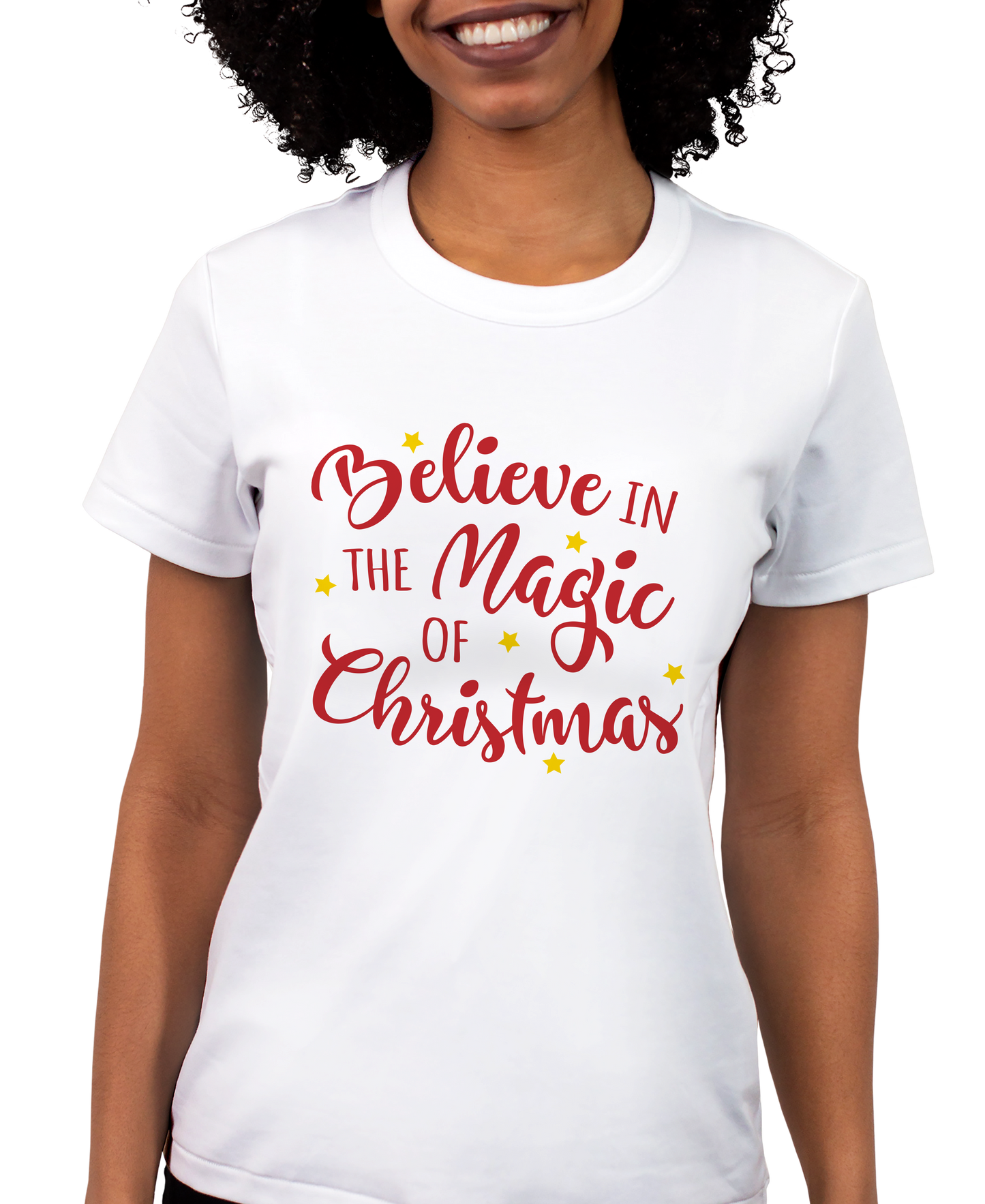 Believe In The Magic Of Christmas Adult Short Sleeve Tee