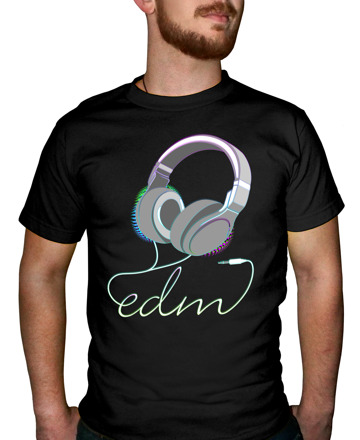 EDM Headphones Adult Short Sleeve Tee