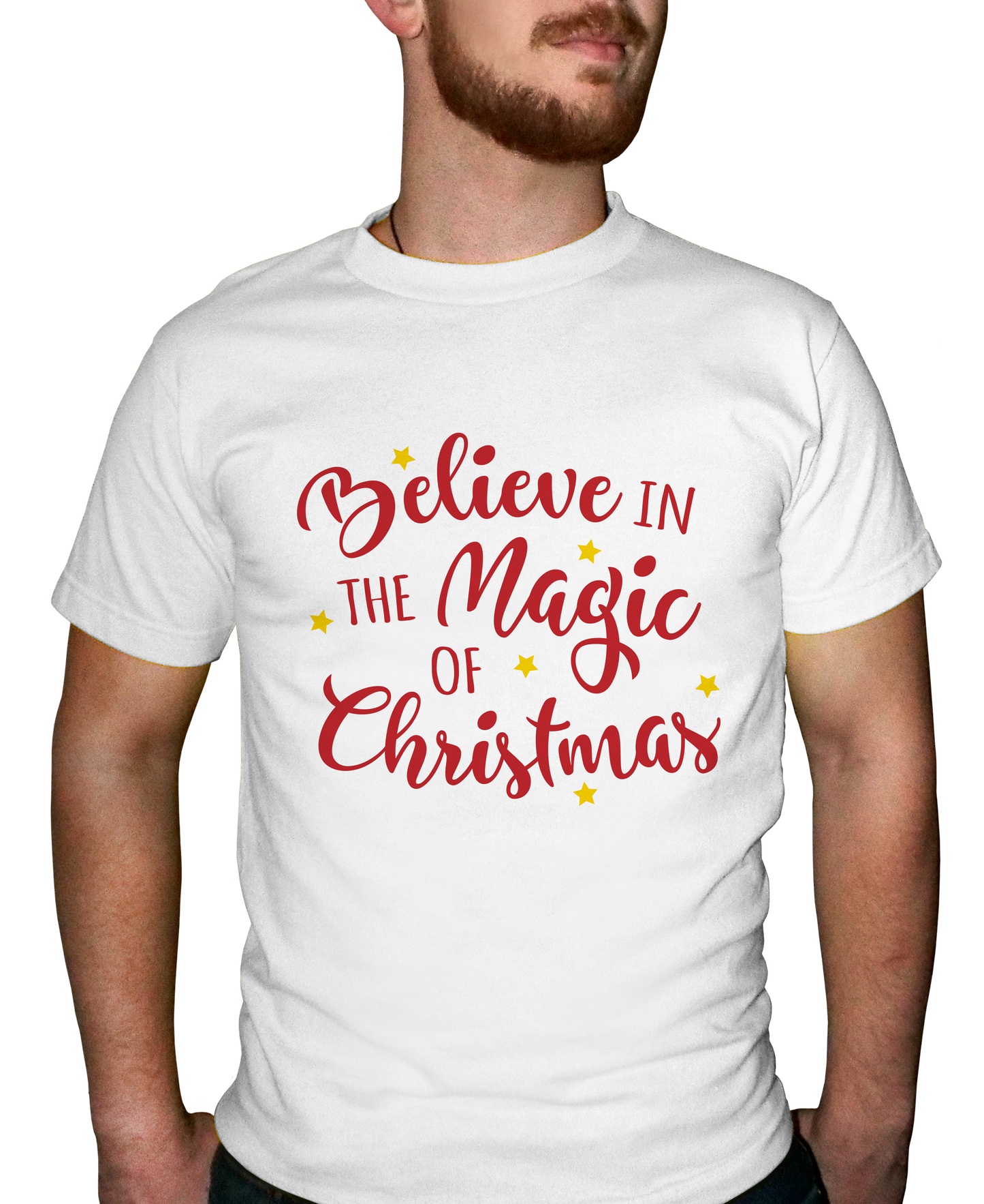 Believe In The Magic Of Christmas Adult Short Sleeve Tee